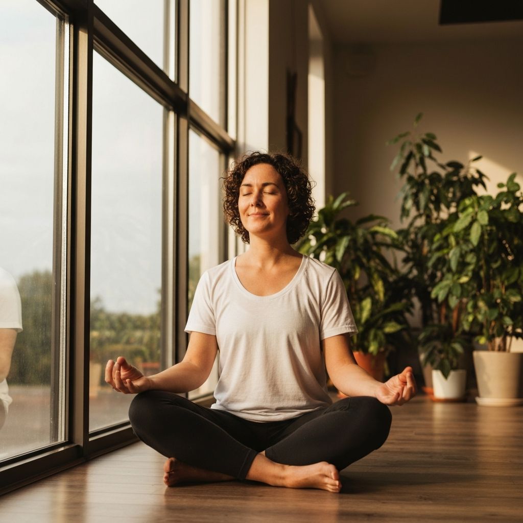 Peaceful, meditative setting evoking calm and mental clarity