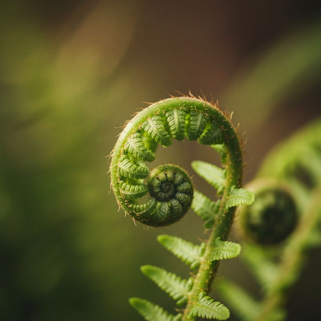 Abstract representation of growth cycles and natural patterns